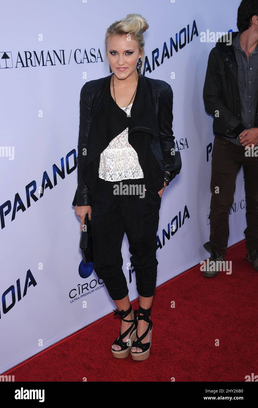 Emily Osment attends the 'Paranoia' US premiere held at the Directors Guild of America, Los Angeles. Stock Photo