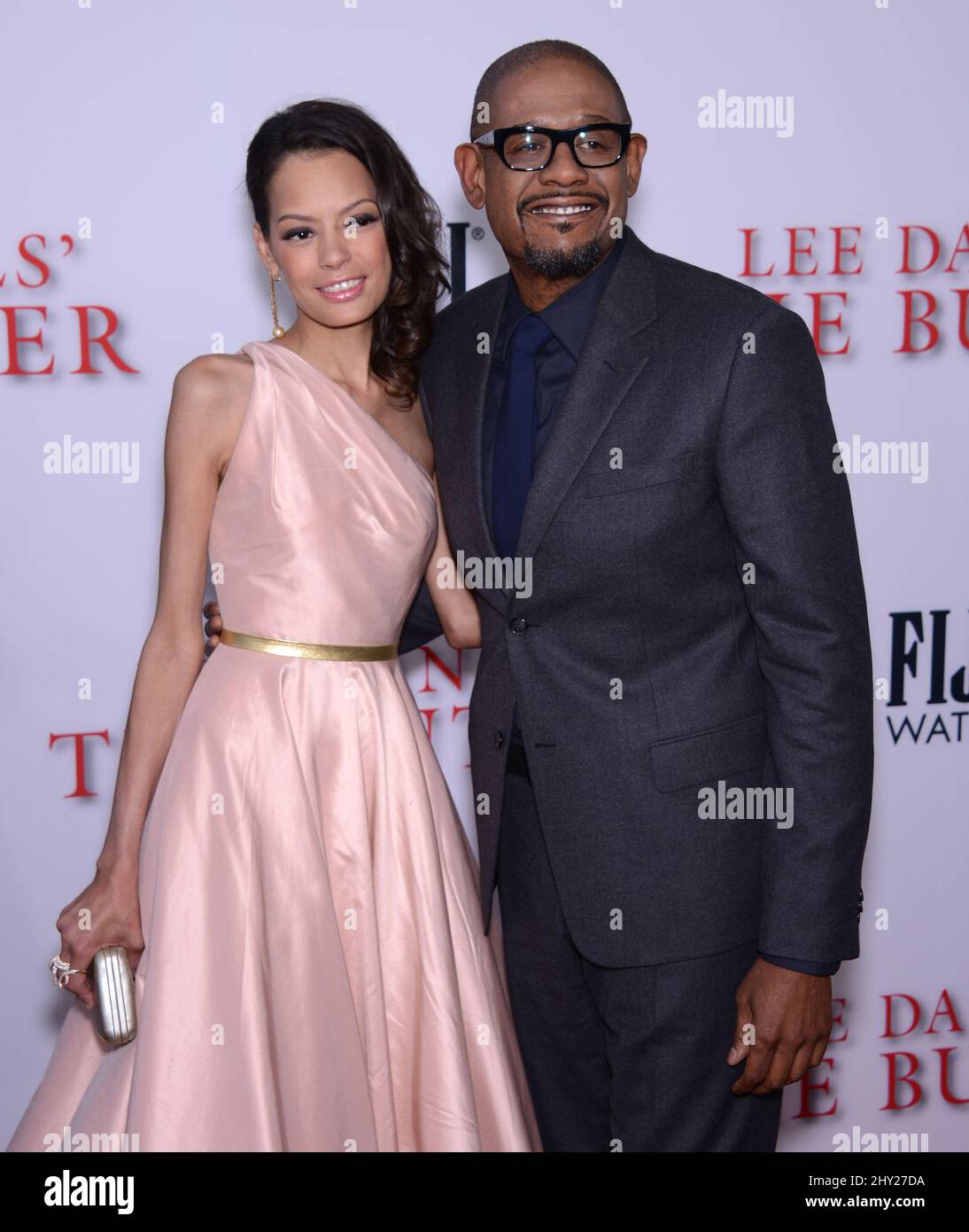 Forest Whittaker and Keisha Whittaker attending the premiere of 'The Butler' Stock Photo