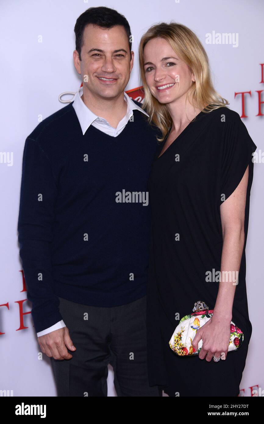 Jimmy Kimmel & Molly McNearney attending the premiere of 'The Butler' Stock Photo