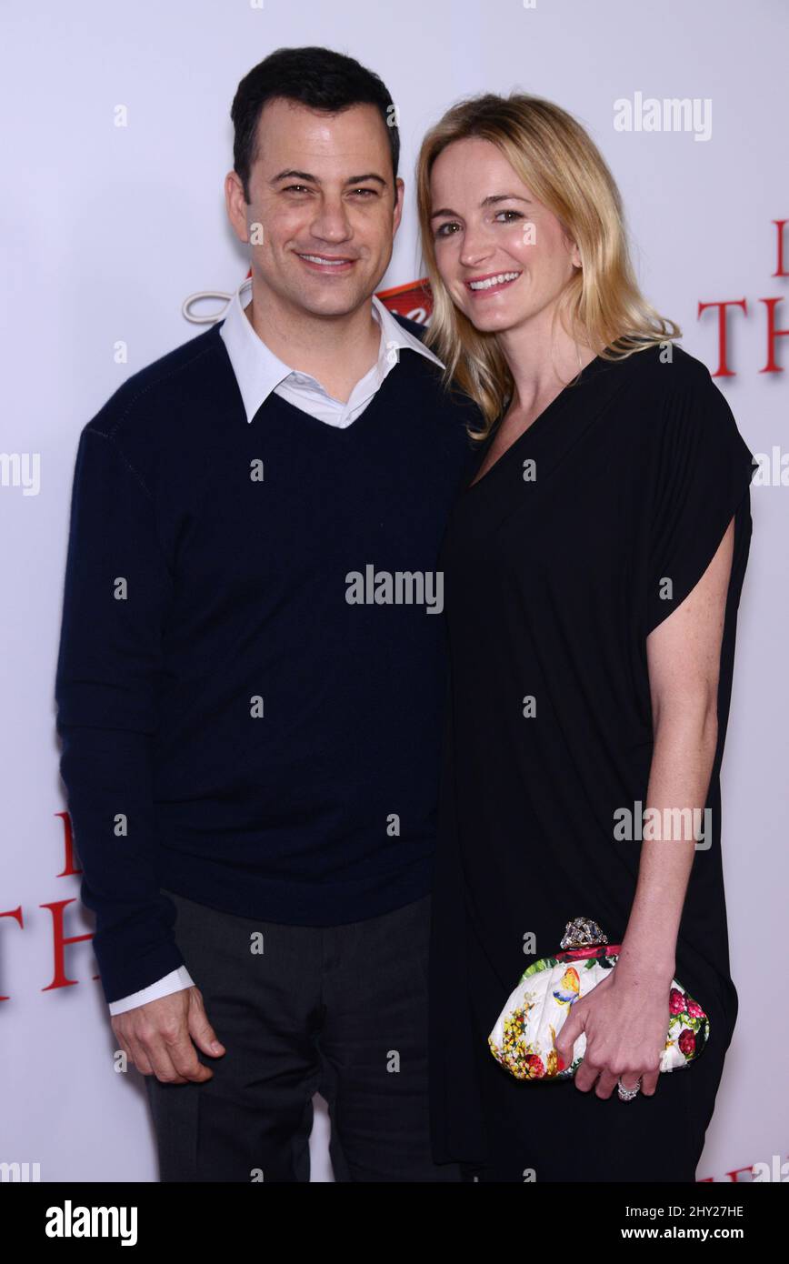 Jimmy Kimmel & Molly McNearney attending the premiere of 'The Butler' Stock Photo