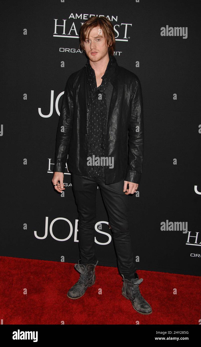 Eddie Hassell attending a screening of 'Jobs' in Los Angeles Stock Photo