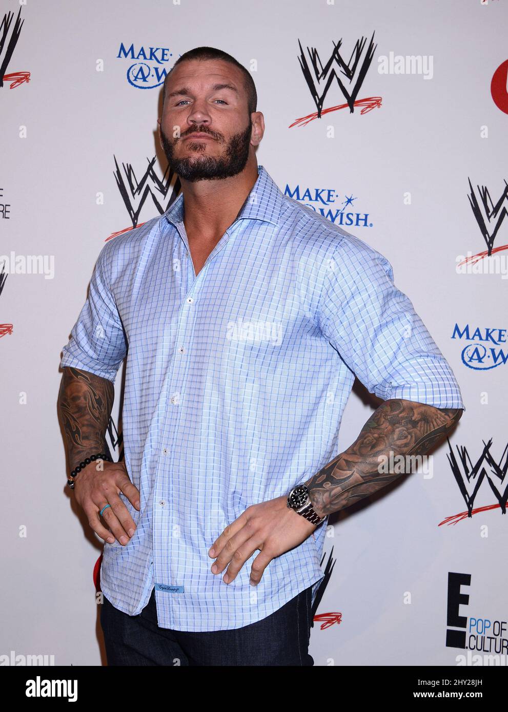 Randy Orton arriving at WWE 'Superstars for Hope' Honoring Make-A-Wish held at the Beverly Hills Hotel, Los Angeles. Stock Photo