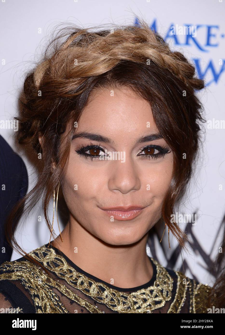 Vanessa Hudgens arriving at WWE "Superstars for Hope" Honoring Make-A