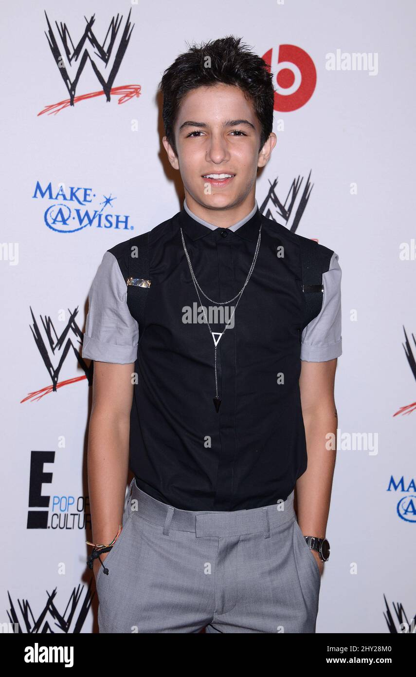 Aramis Knight arriving at WWE 'Superstars for Hope' Honoring Make-A-Wish held at the Beverly Hills Hotel, Los Angeles. Stock Photo