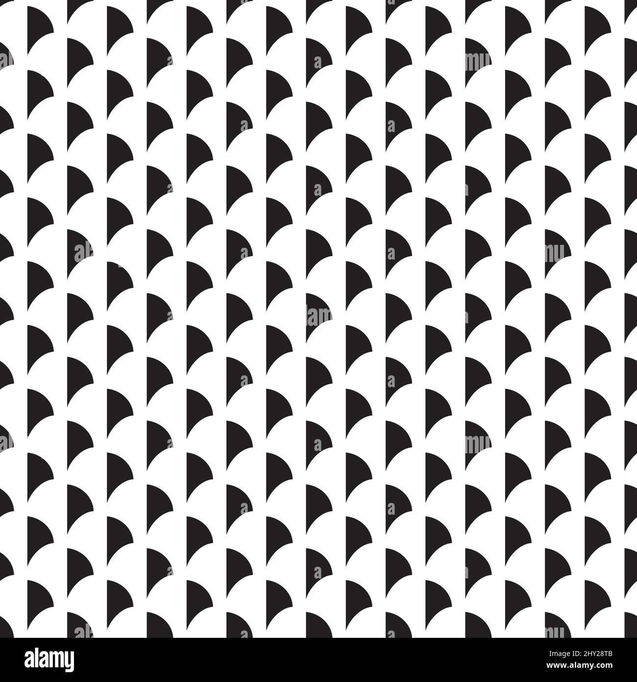 Seamless Art Deco scallop or leaf pattern background Stock Vector