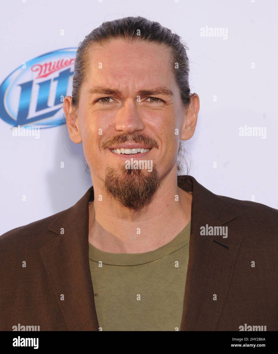 Steve Howey attends the season six premiere for Sons of Anarchy Stock