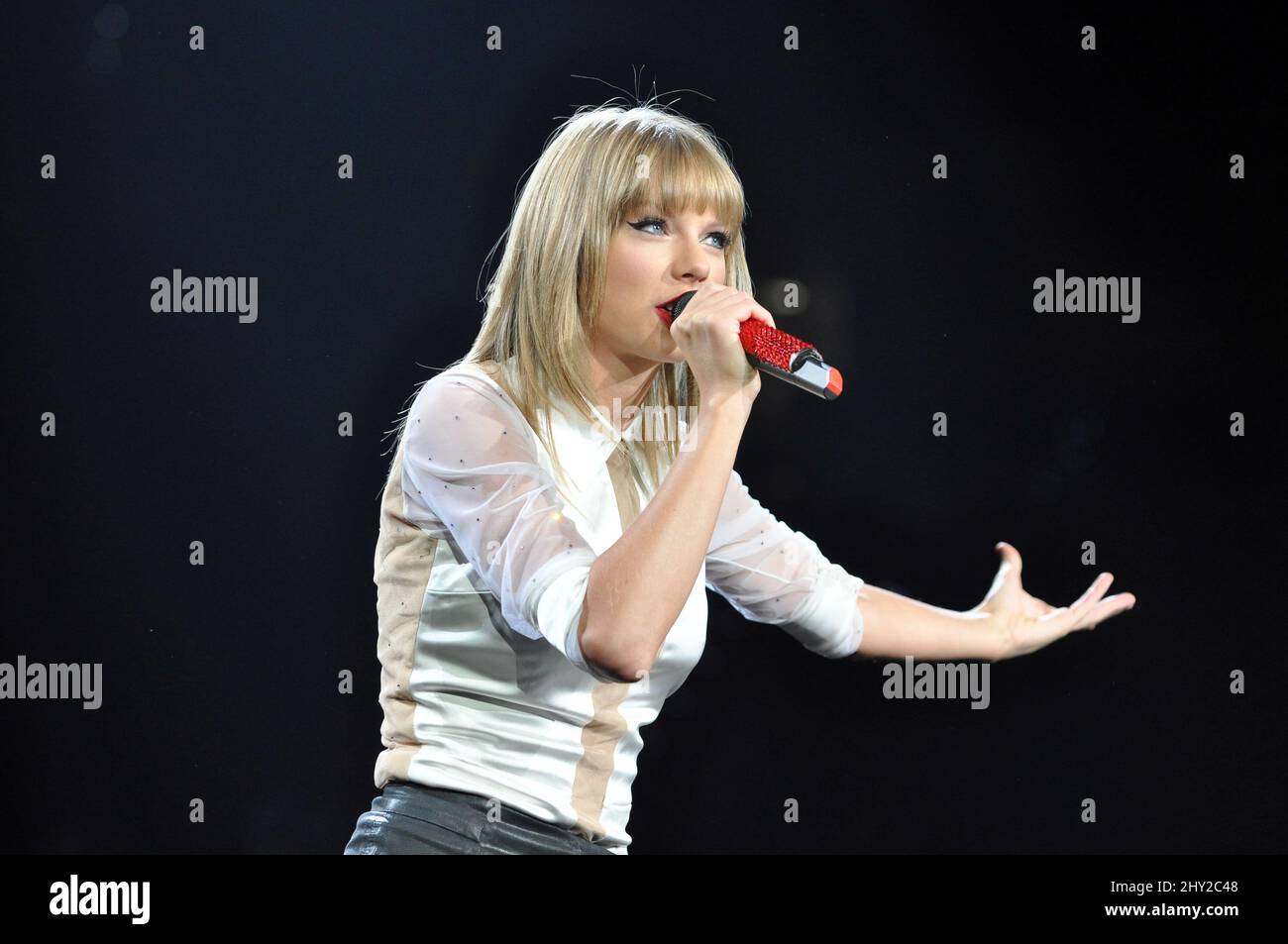 Taylor Swift in concert at the PNC arena in Raleigh, North Carolina
