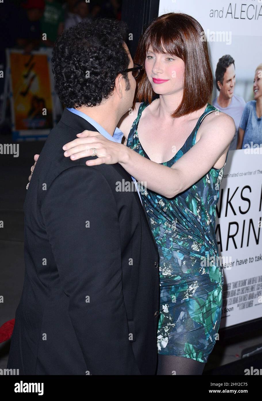 Josh Gad, Bryce Dallas Howard attending the premiere of 'Thanks For
