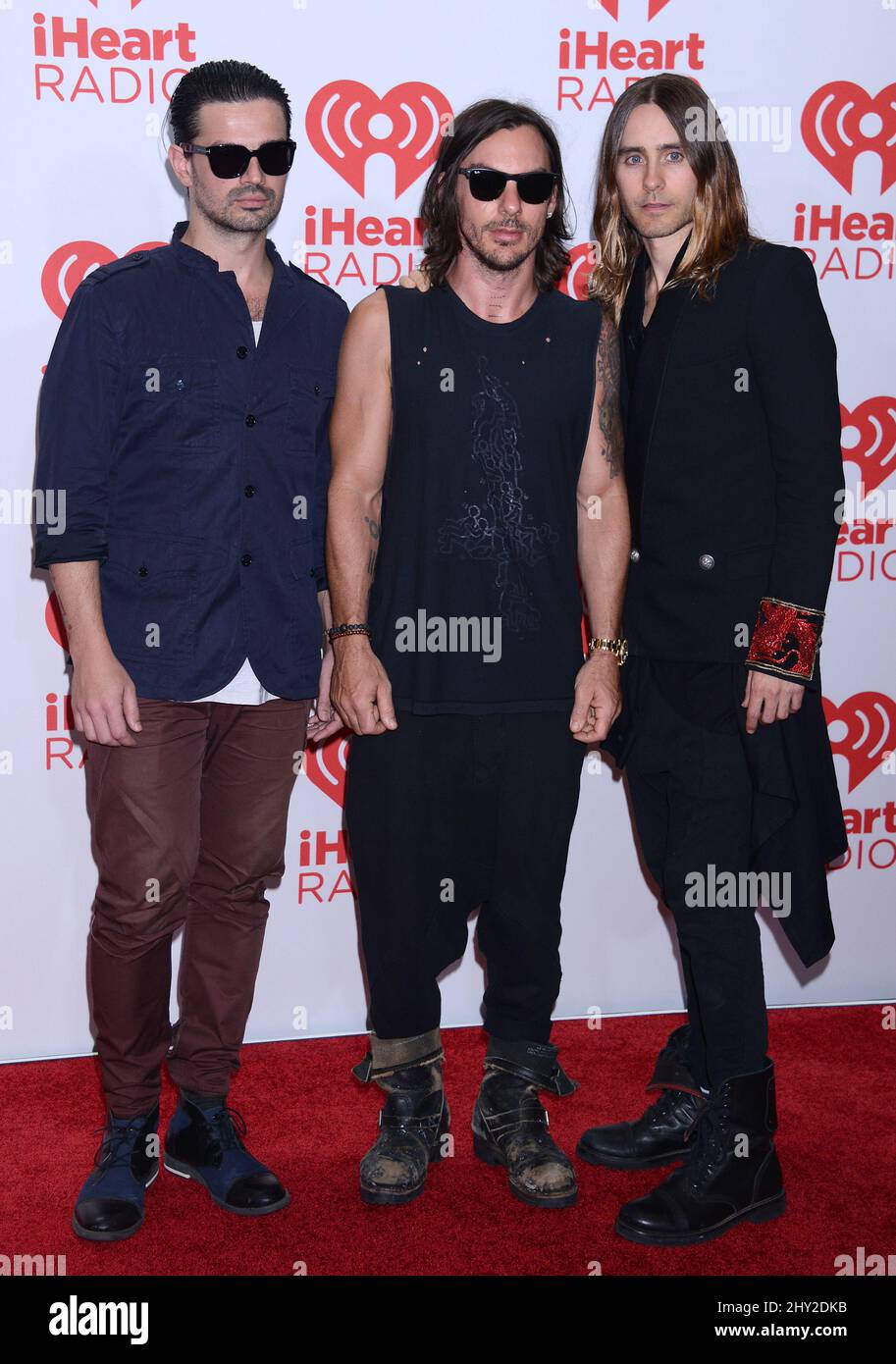 Thirty Seconds To Mars attending day 2 of the iHeart Radio Music ...