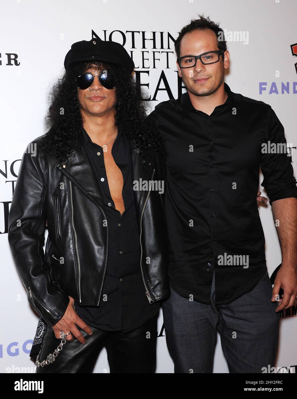 Slash & Anthony Leonardi III arriving for the Nothing To Fear Los