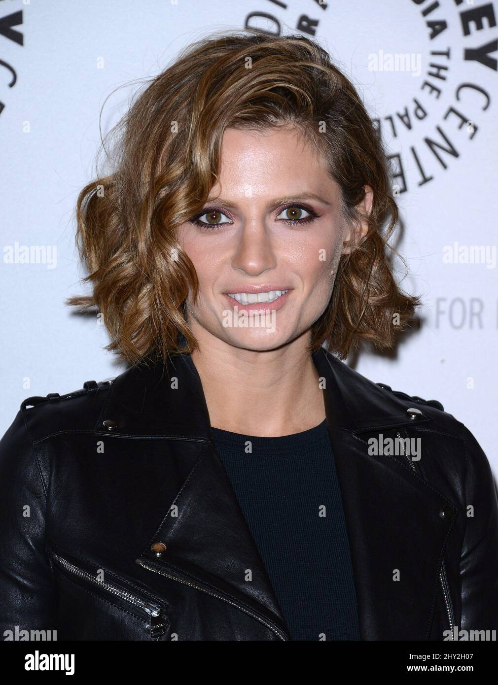 Stana Katic attending an evening with Castle at the Paley Media Centre in Los Angeles, California. Stock Photo