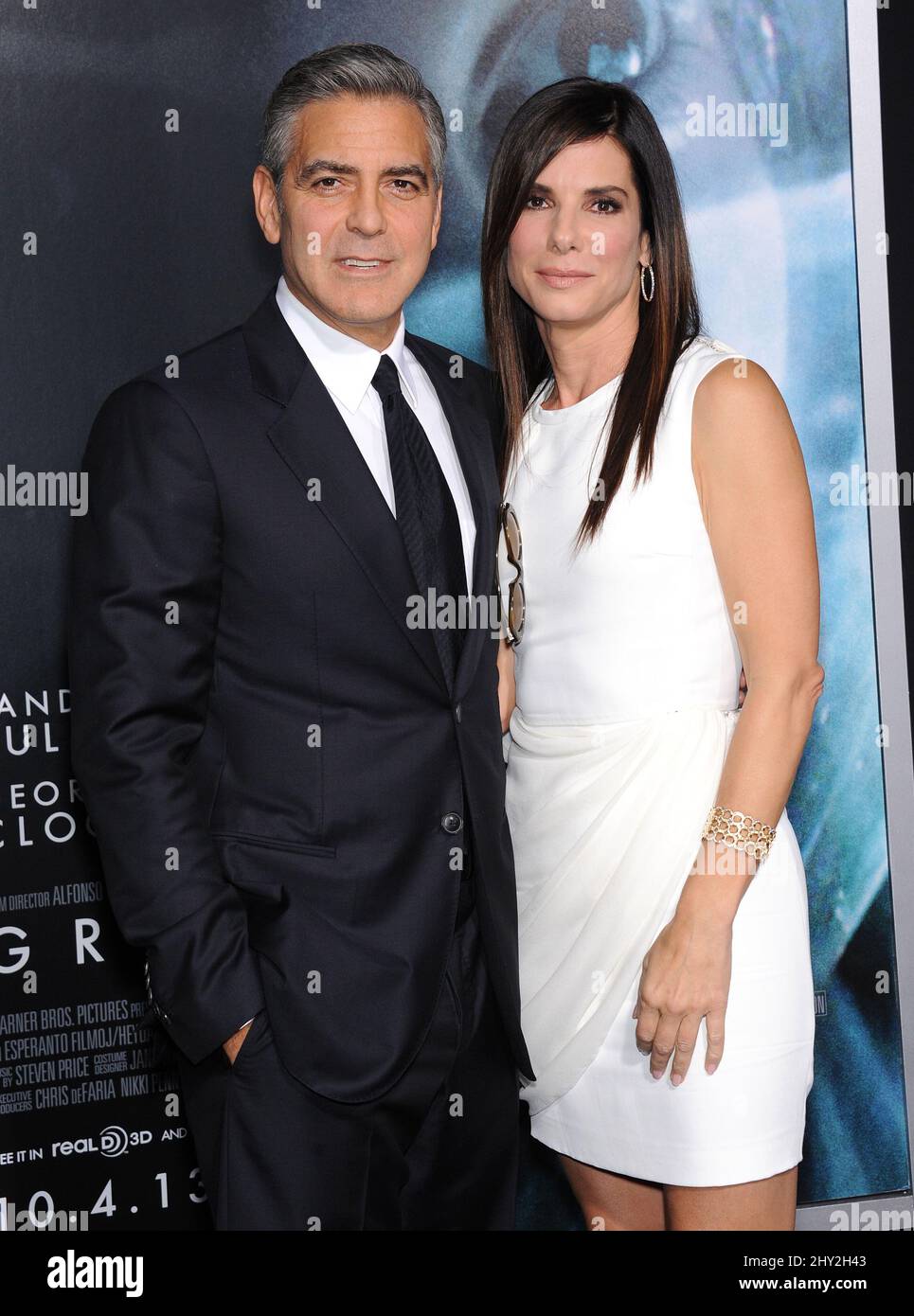 Clooney & Sandra Bullock attending the "Gravity" New York