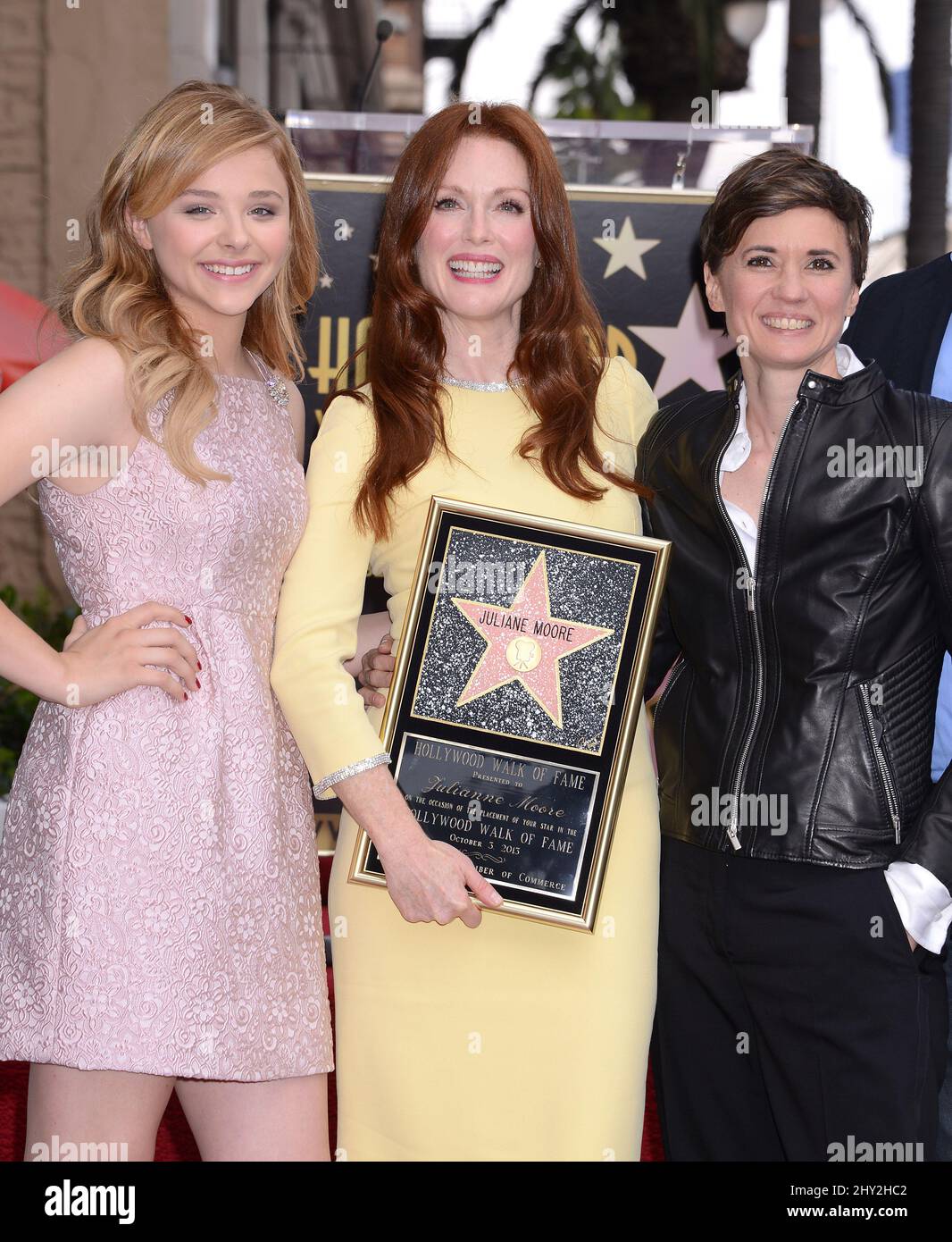 Julianne Moore, Chloe Grace Moretz and Kimberly Peirce at the star for :  Julianne Moore honored with a star on the Hollywood Walk Of fame in Los  Angeles.Julianne Moore, Chloe Grace Moretz