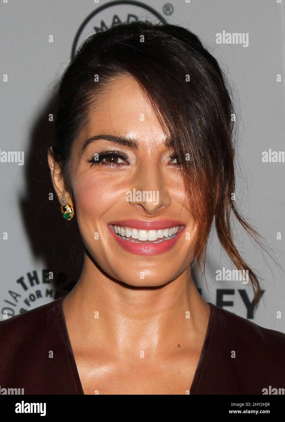 Sarah Shahi attending a photocall for "Person Of Interest" at The Paley