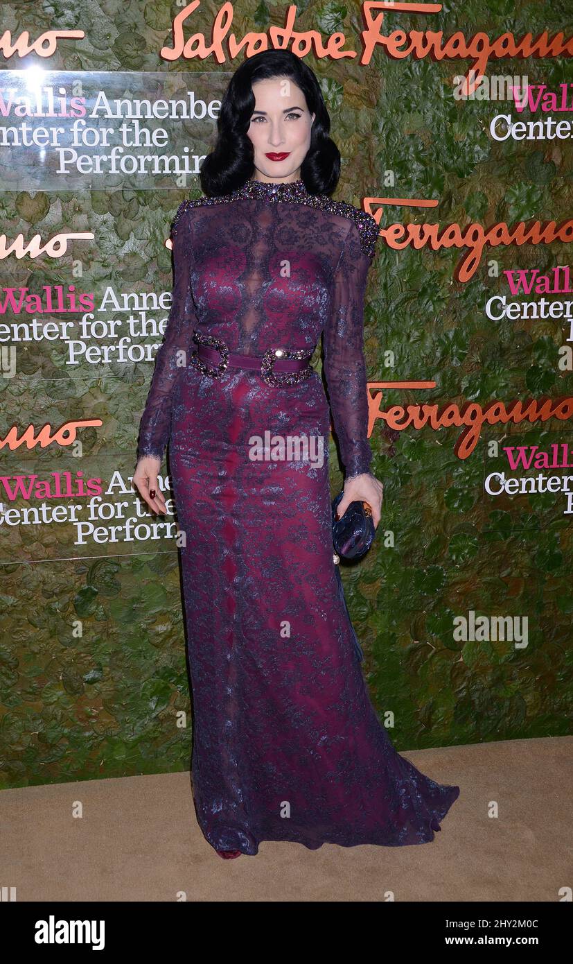 Dita Von Teese attending the Wallis Annenberg Center for the Performing