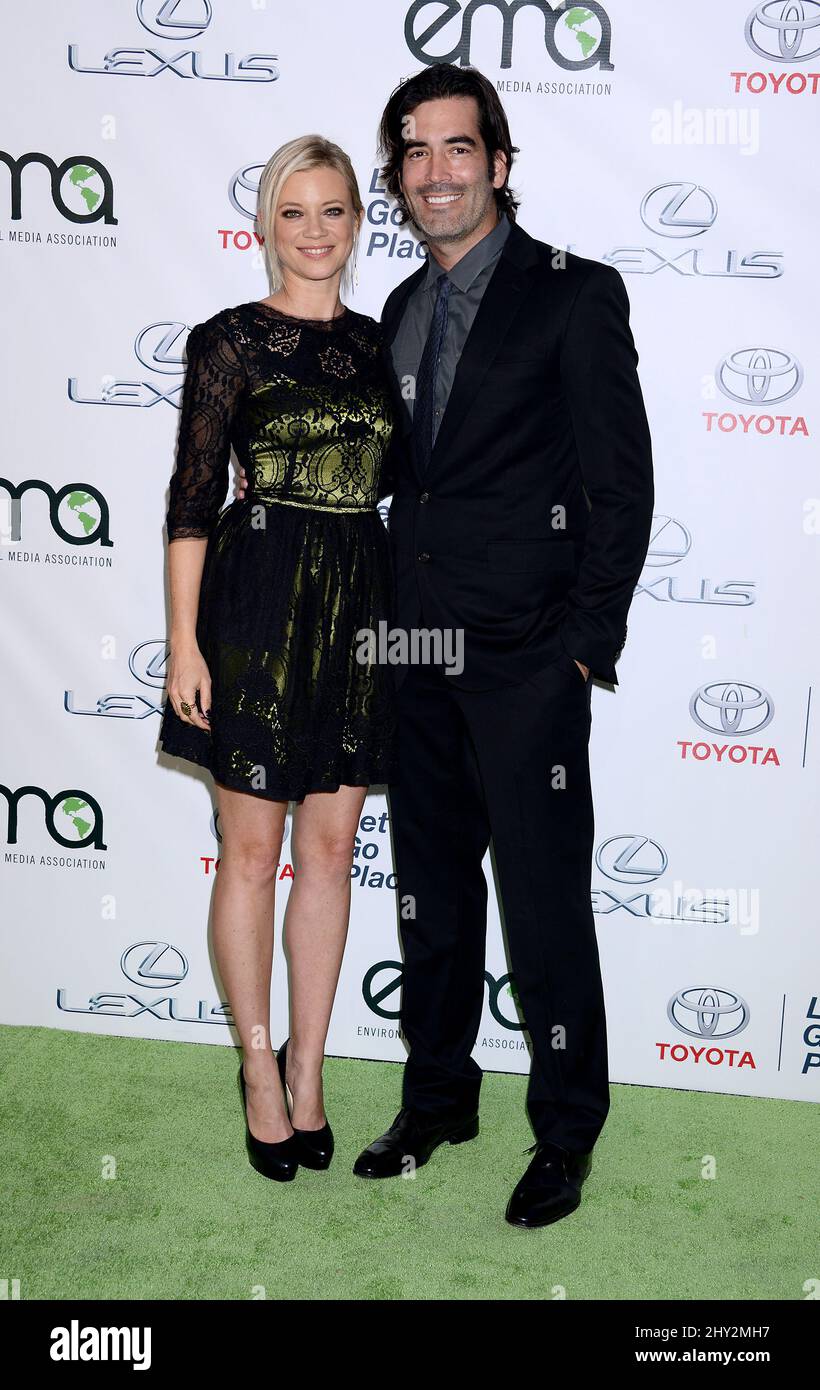 Amy Smart and Carter Oosterhouse attending the 23rd Annual Environmental Media Awards in Burbank, California. Stock Photo