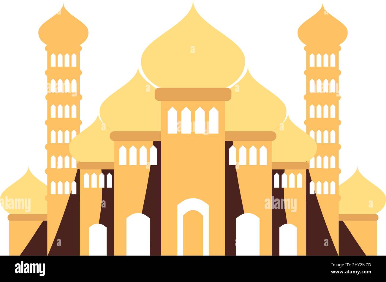 flat arabic golden buildings Stock Vector Image & Art - Alamy