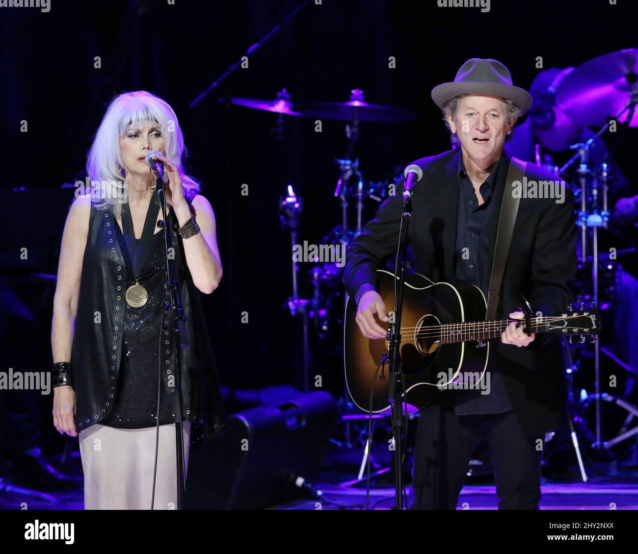 Emmylou Harris,Rodney Crowell during the Medallion Ceremony Held in the ...