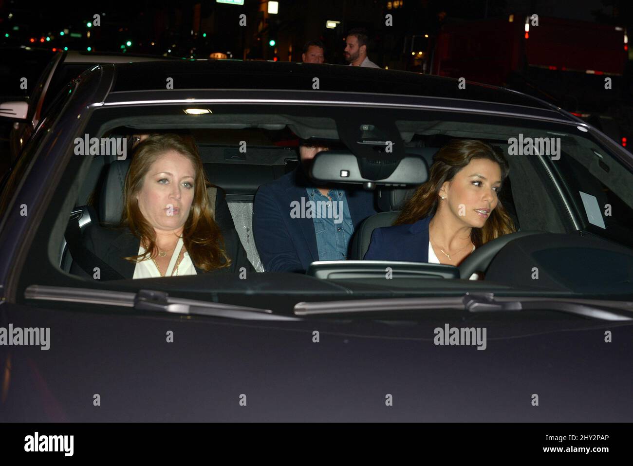 Eva Longoria Leaving Hakkasan Restaurant in Beverly Hills Stock Photo