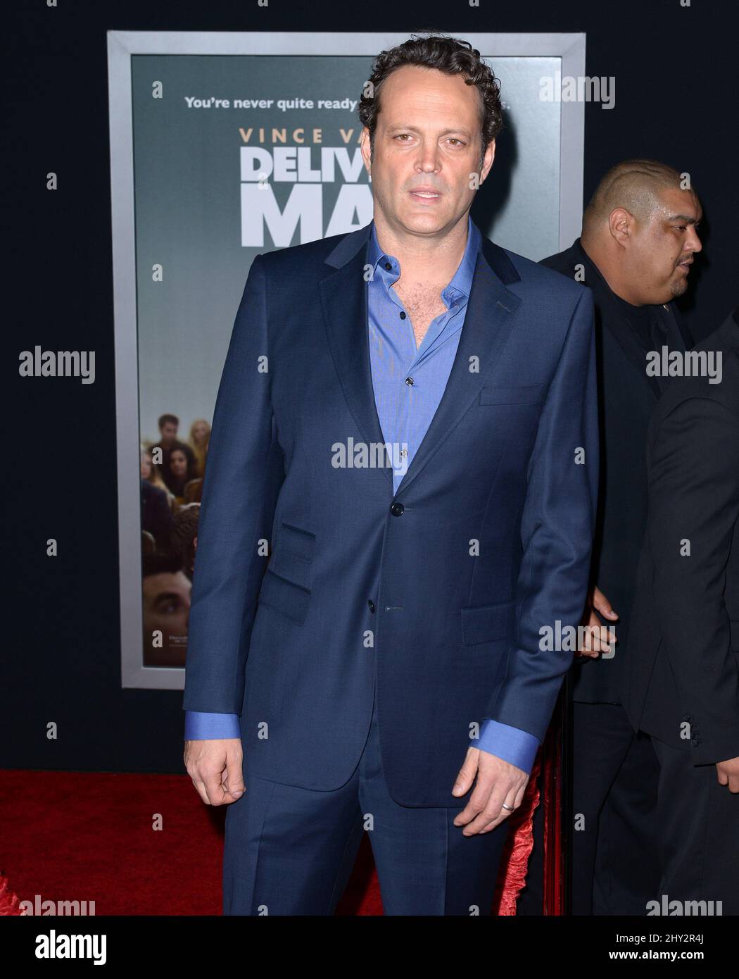 Vince Vaughn arrives at the world premiere of 'Delivery Man' at The El Capitan Theatre on Sunday, Nov. 3, 2013 in Los Angeles. Stock Photo