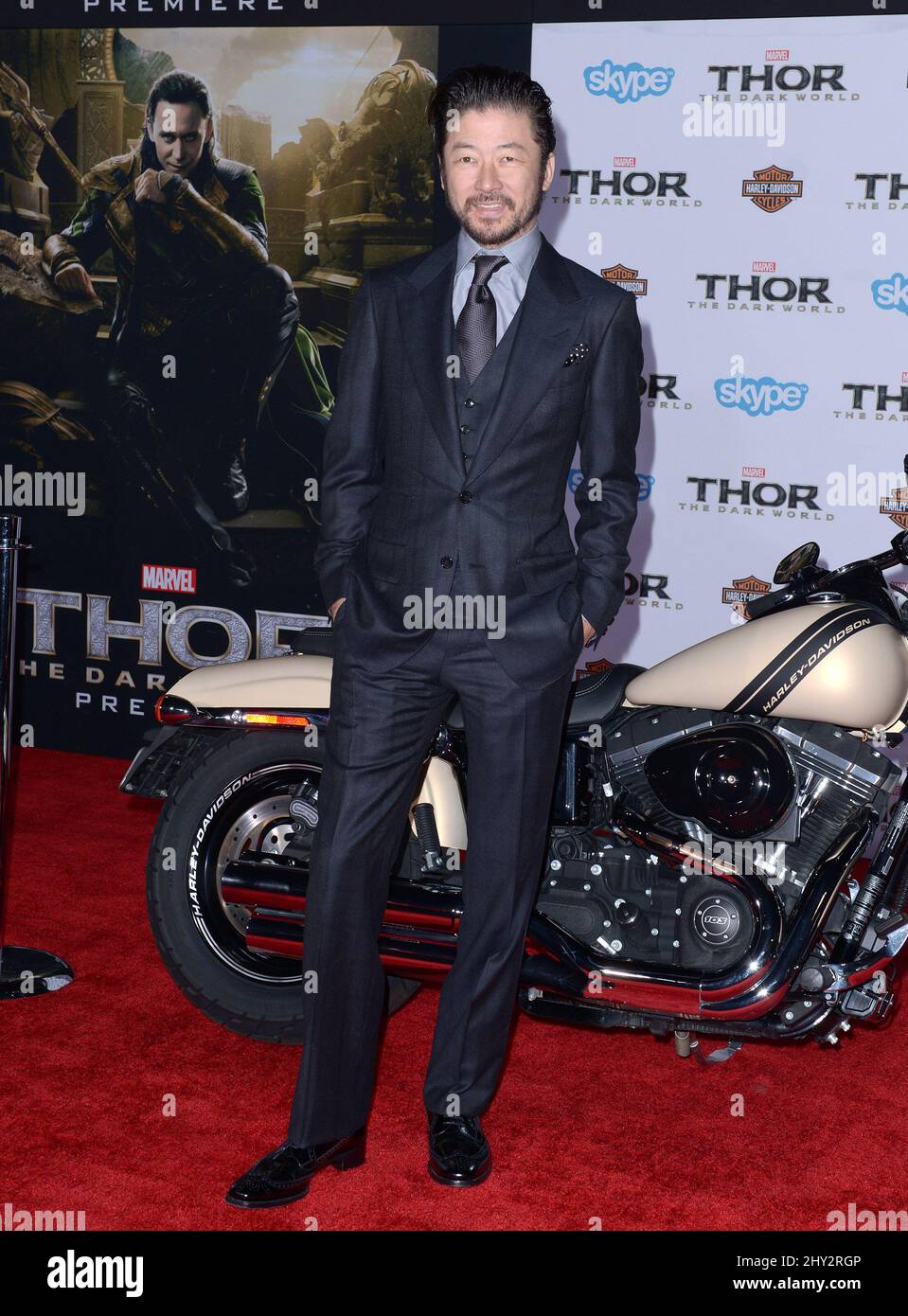 Tadanobu Asano attending the 'Thor: The Dark World' Premiere in Los Angeles Stock Photo