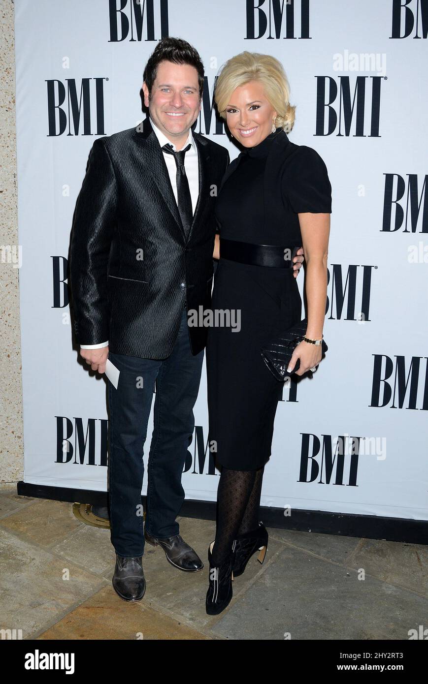 Jay DeMarcus and Allison DeMarcus attending the 61st annual BMI Country