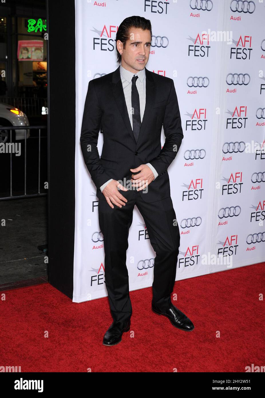 Colin Farrell attends the 'Saving Mr. Banks' AFI Fest Opening Night Gala at the Chinese Theatre Stock Photo