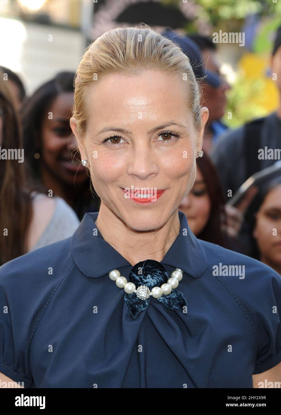 Maria Bello attending a star on the Hollywood Walk of Fame Ceremony in ...