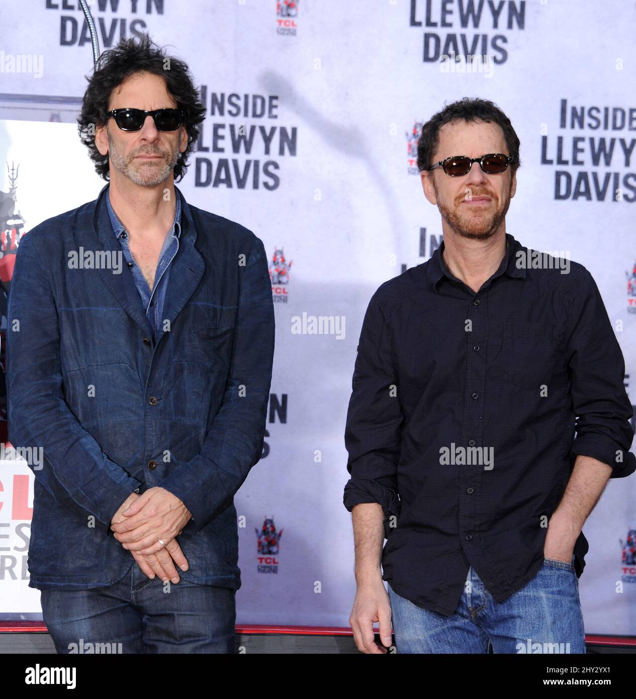 Joel Coen and Ethan Coen during the John Goodman handprint and footprint ceremony held at the TCL Chinese Theatre in Los Angeles, USA. Stock Photo