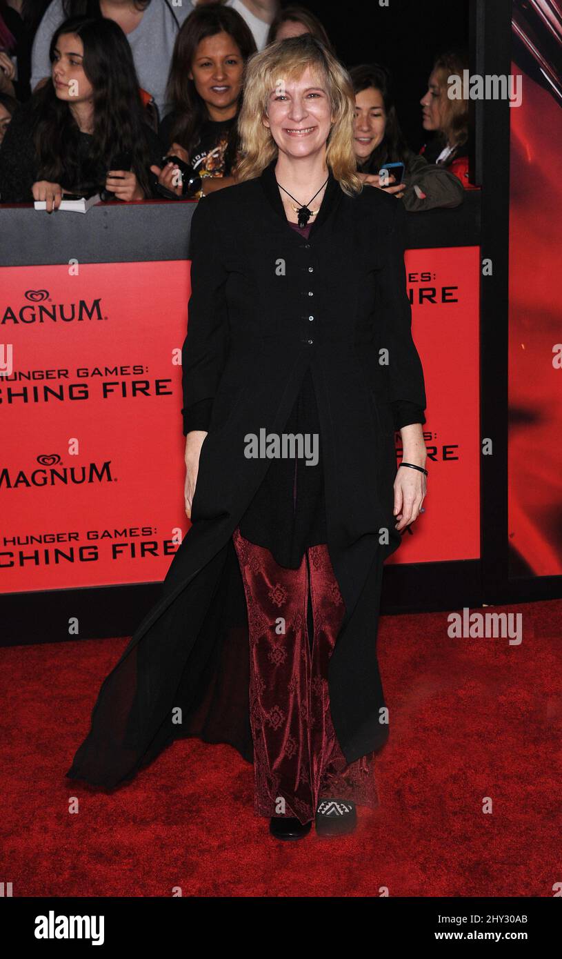 Amanda Plummer attending the Hunger Games: Catching Fire premiere in Los Angeles, California. Stock Photo
