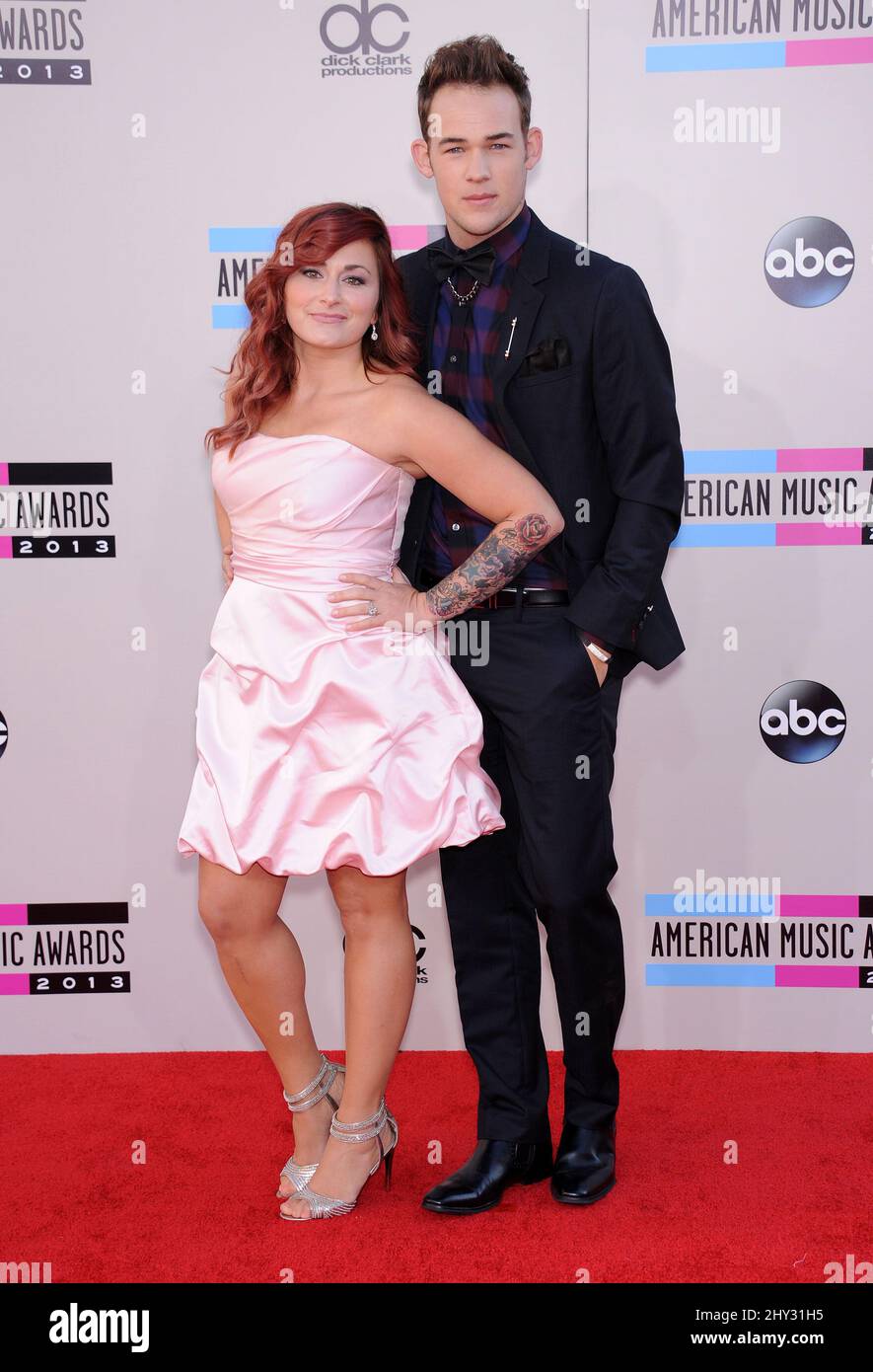James Durbin and Heidi attending the 2013 American Music Awards held at Nokia Theatre L.A. Live in Los Angeles, USA. Stock Photo