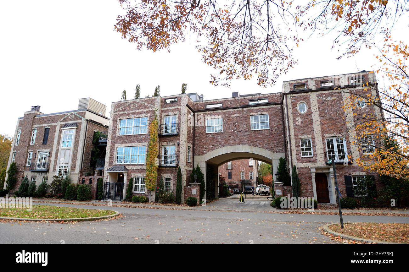 An overhead view of Kid Rock's Nashville Home in Tennessee Stock Photo