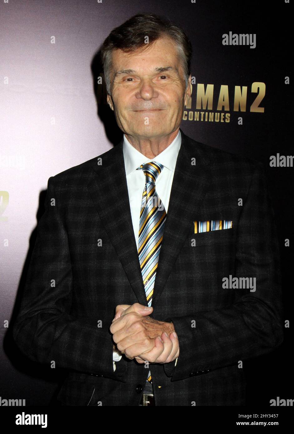 Fred willard attending premiere anchorman 2 hires stock photography
