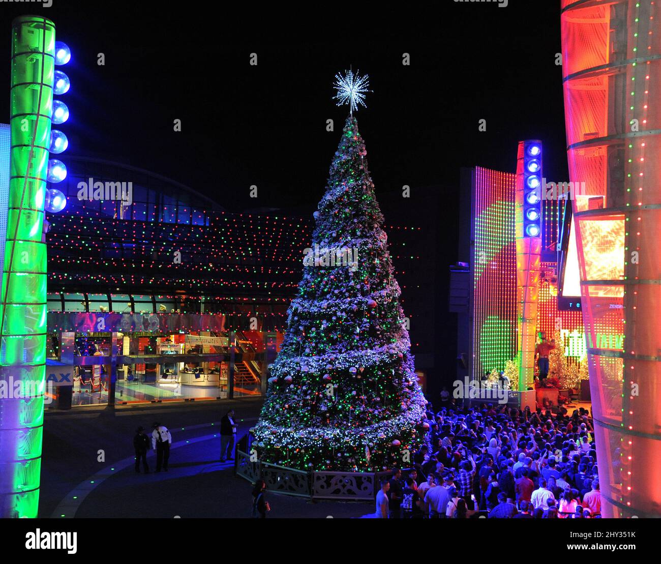 Christmas at Universal CityWalk Christmas in Los Angeles Stock Photo