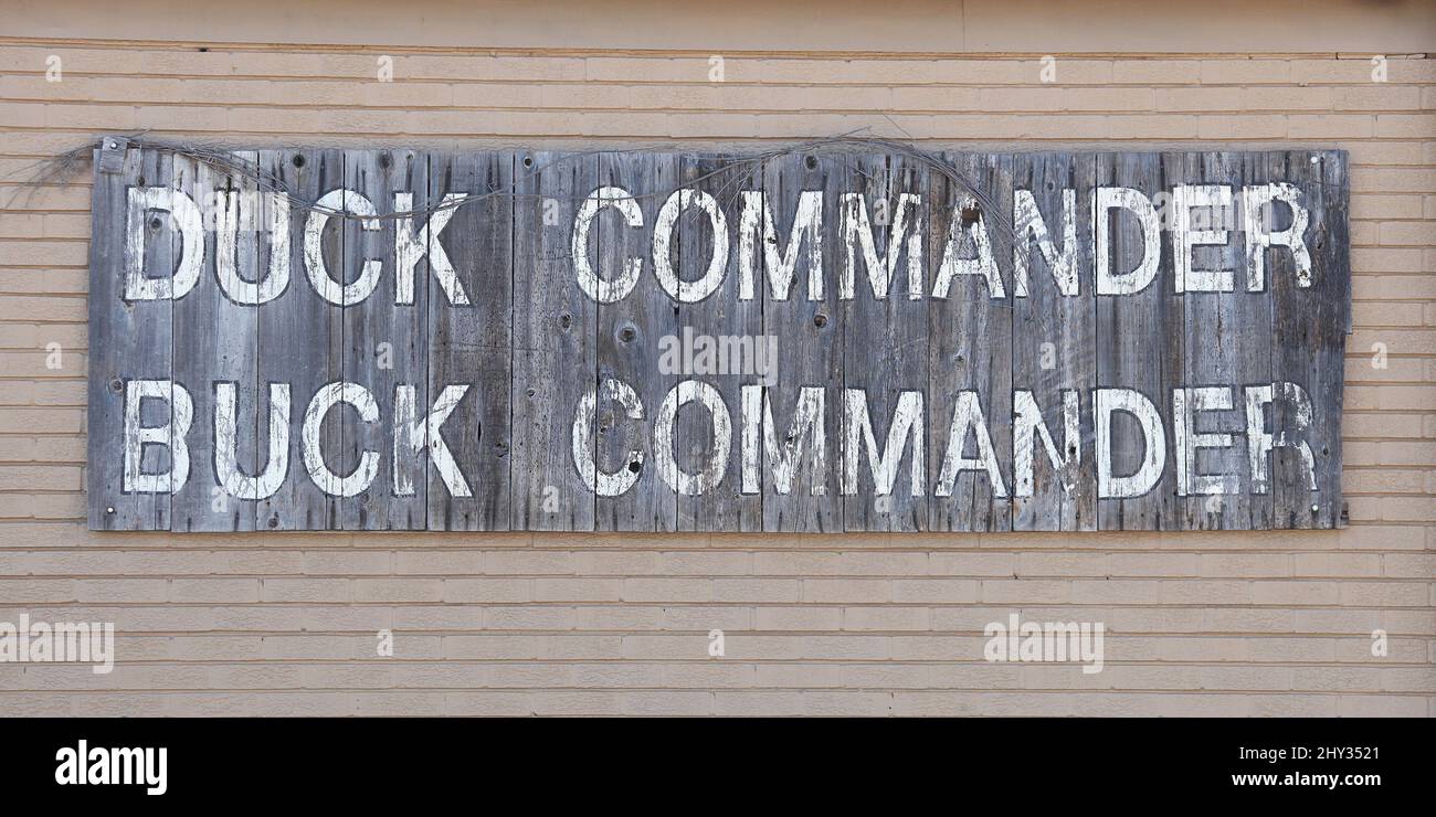 Headquarters of 'Duck Dynasty' located at Duck Commander Stock Photo