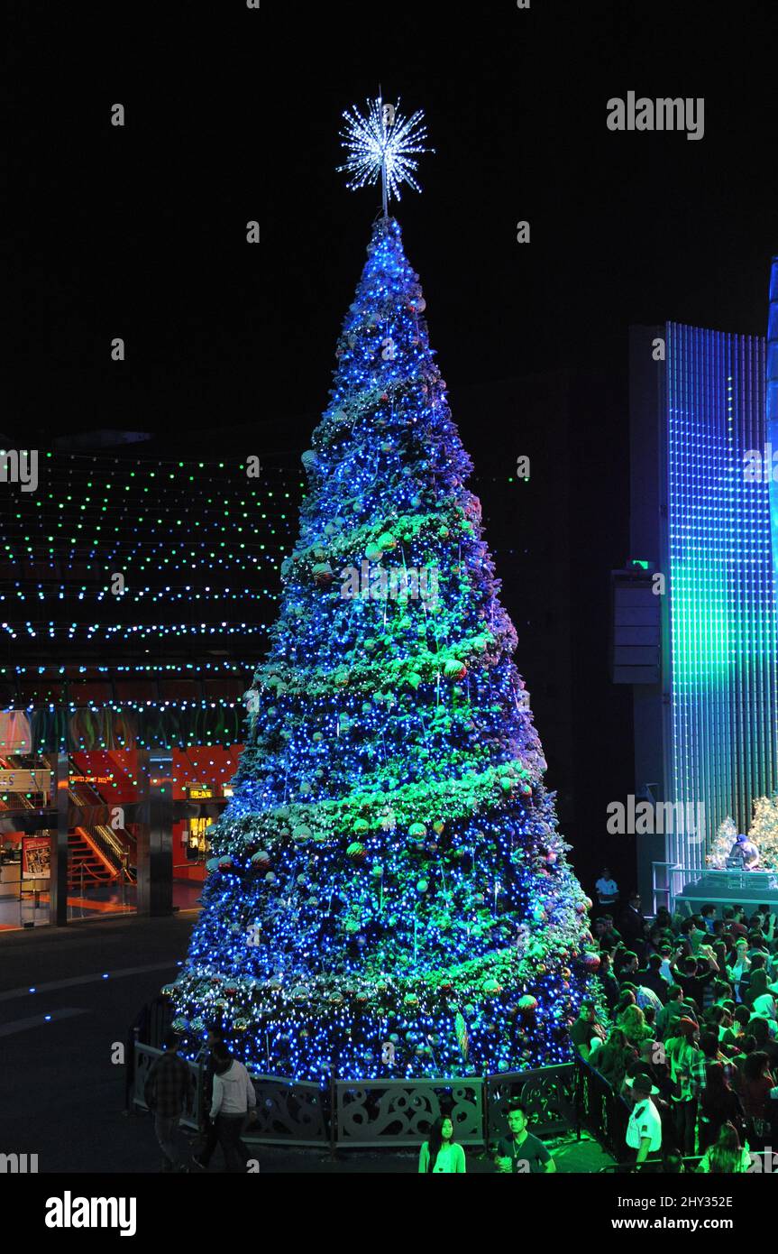 Christmas at Universal CityWalk Christmas in Los Angeles Stock Photo