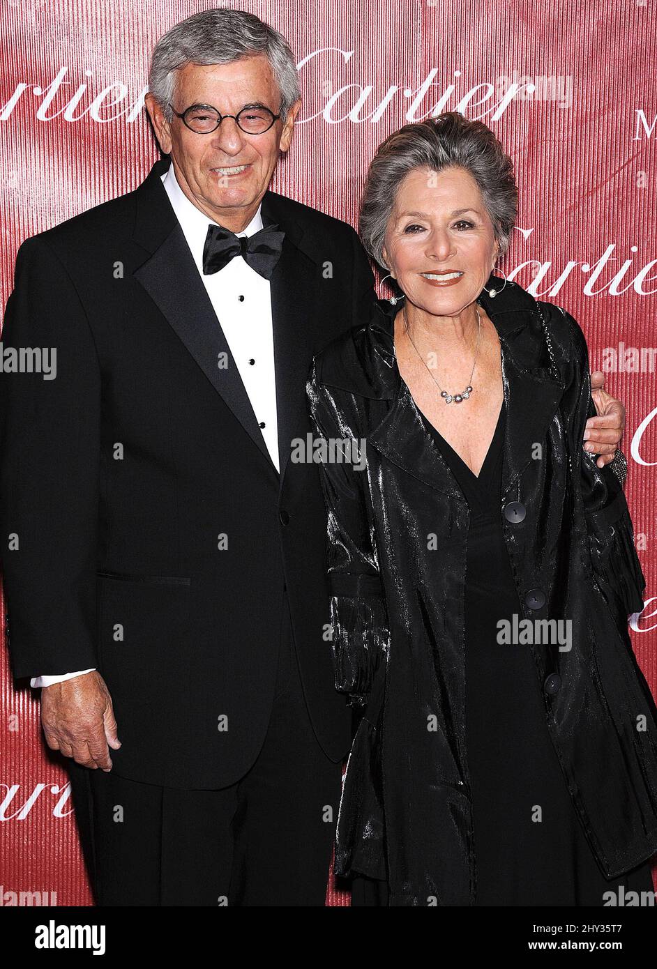 Barbara Boxer & Stewart Boxer attending the 25th Annual Palm Springs International Film Festival Awards Gala at Palm Springs Convention Centre in Los Angeles, California. Stock Photo