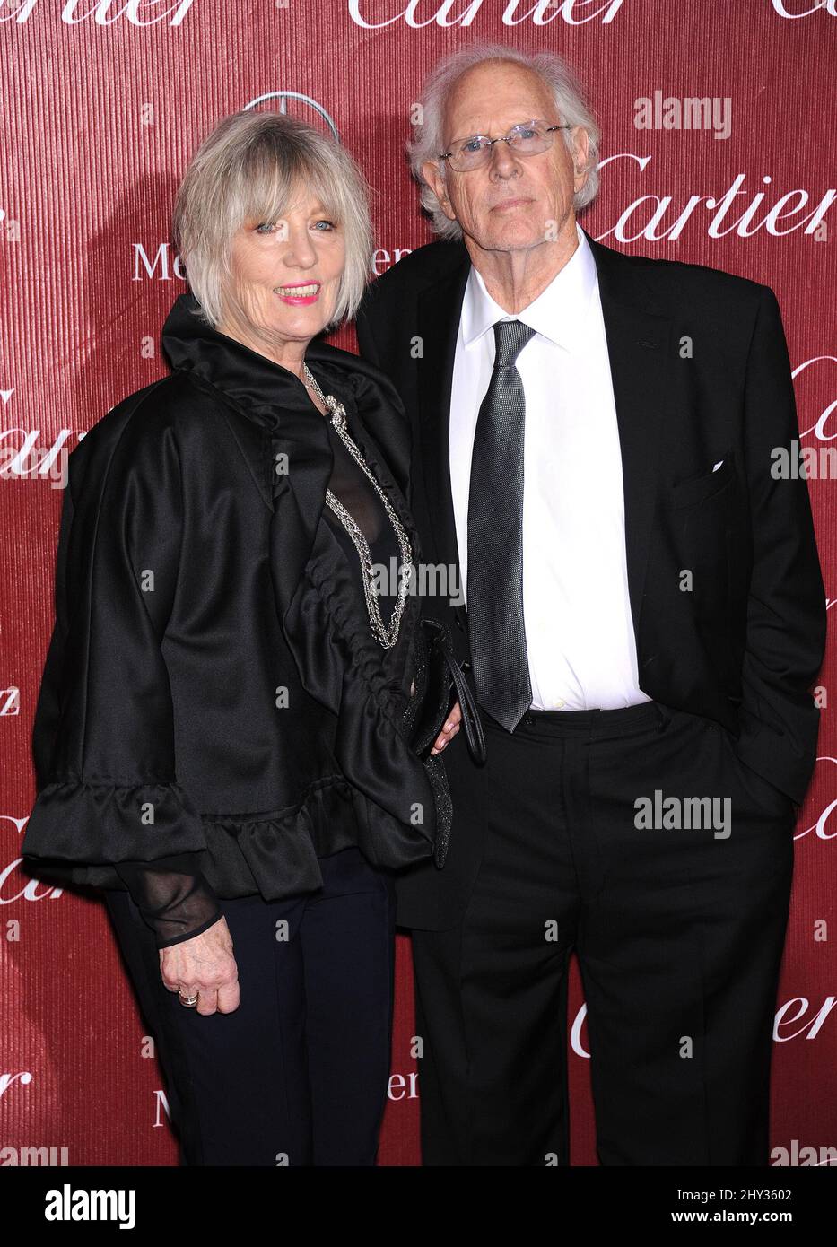 Bruce Dern & Andrea Beckett attends the 25th Annual Palm Springs International Film Festival Awards Gala, at the Palm Springs Convention Center, Los Angeles Stock Photo