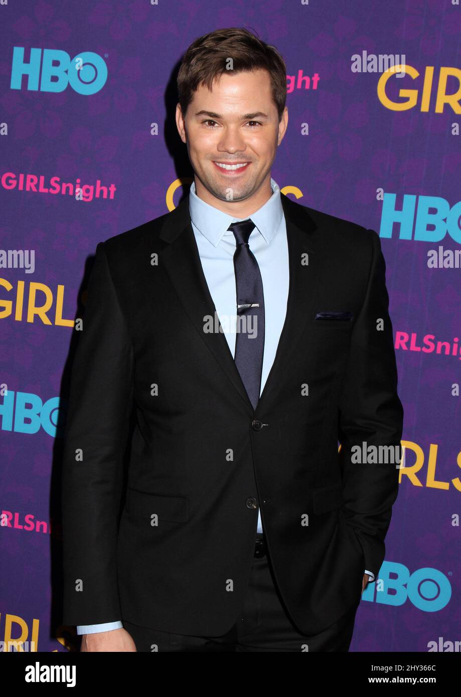 Andrew Rannells attends the New York Premiere of "Girls" Season 3