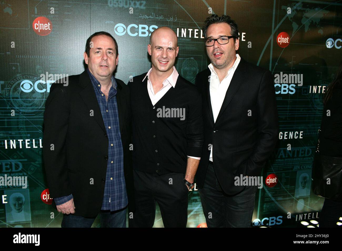 Barry Schindel (Executive Producer), Tripp Vinson (Executive Pro attending the CNET'S 'Intelligence' Premiere Party, TAO Nightclub at The Venetian Resort Hotel and Casino Stock Photo