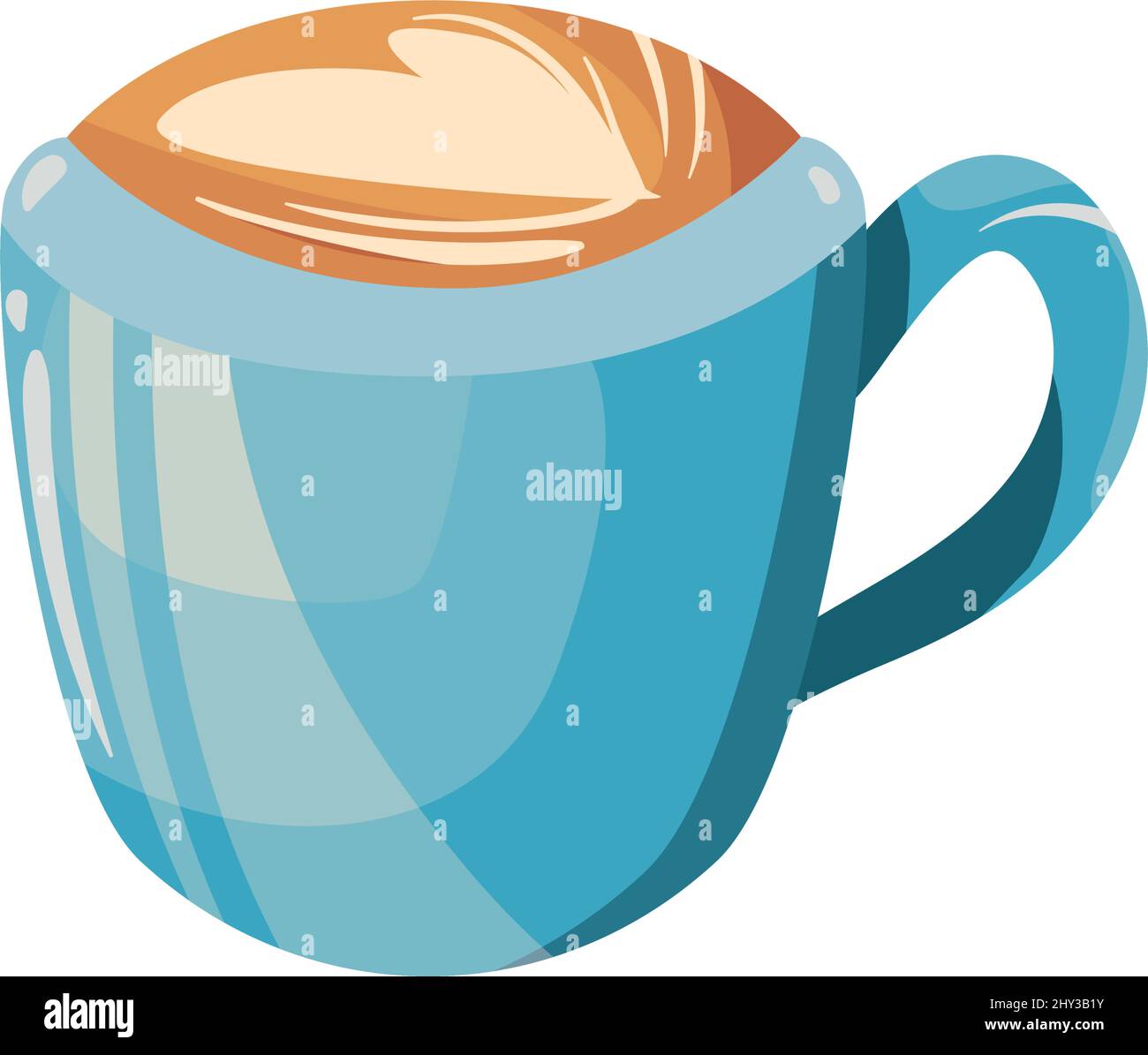 flat coffee latte design Stock Vector Image & Art - Alamy