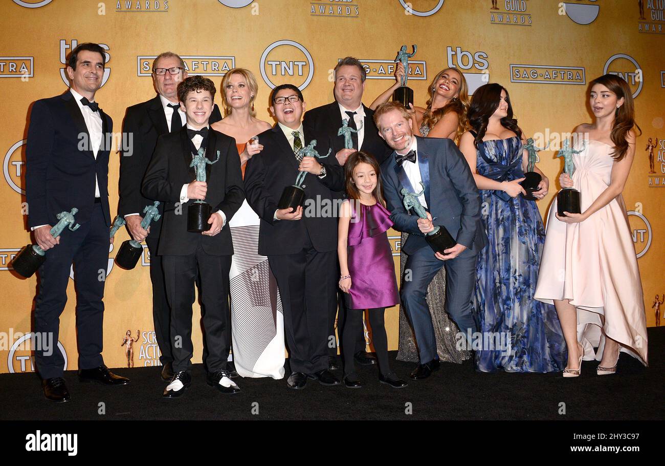 Modern Family 'Cast' attending the press room at the 20th Annual Screen