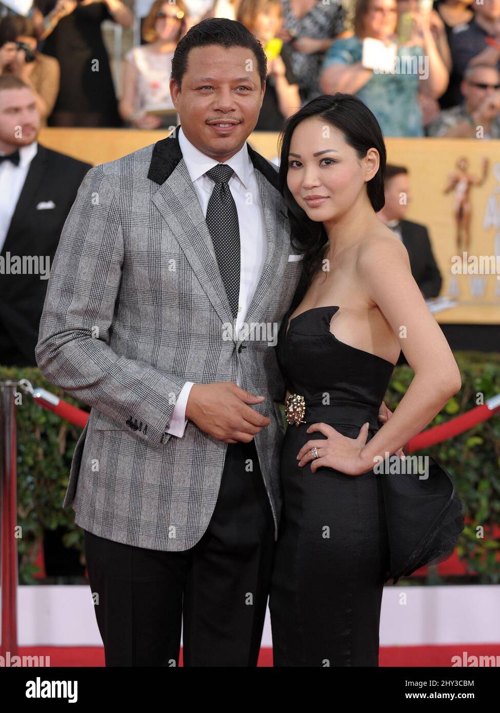 Terrance Howard attends the 20th Annual SAG Awards at Shrine Auditorium, Los Angeles, California 18th January. Stock Photo