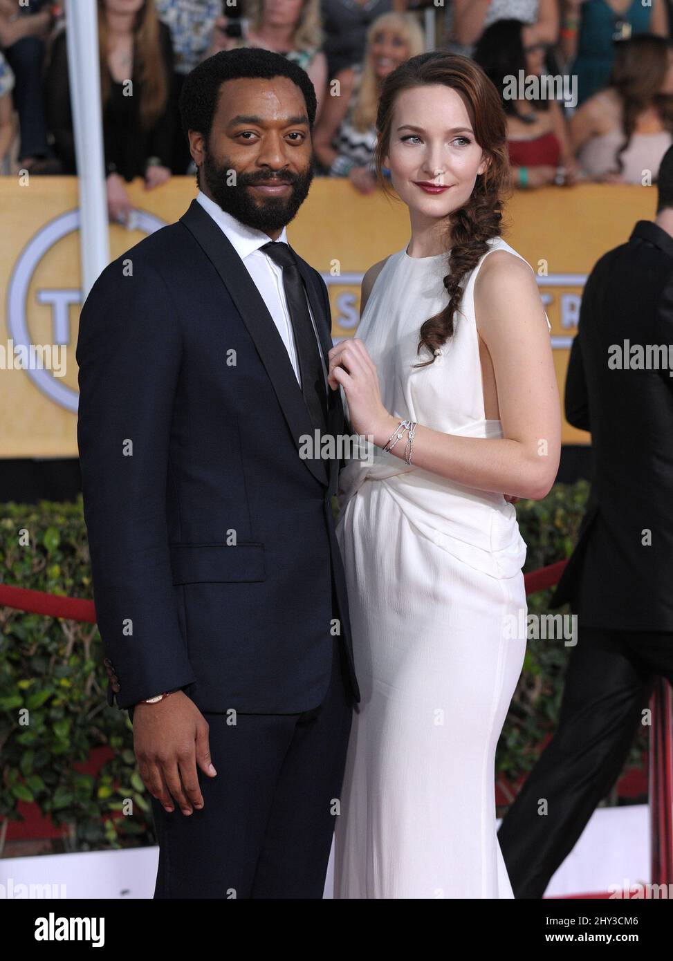 Chiwetel Ejiofor attends the 20th Annual SAG Awards at Shrine Auditorium, Los Angeles, California 18th January. Stock Photo