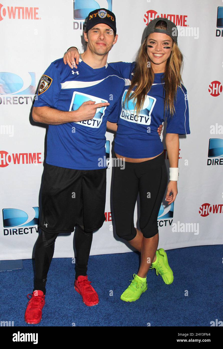 James Marsden and Nina Agdal attending DIRECTV's 8th Annual Celebrity