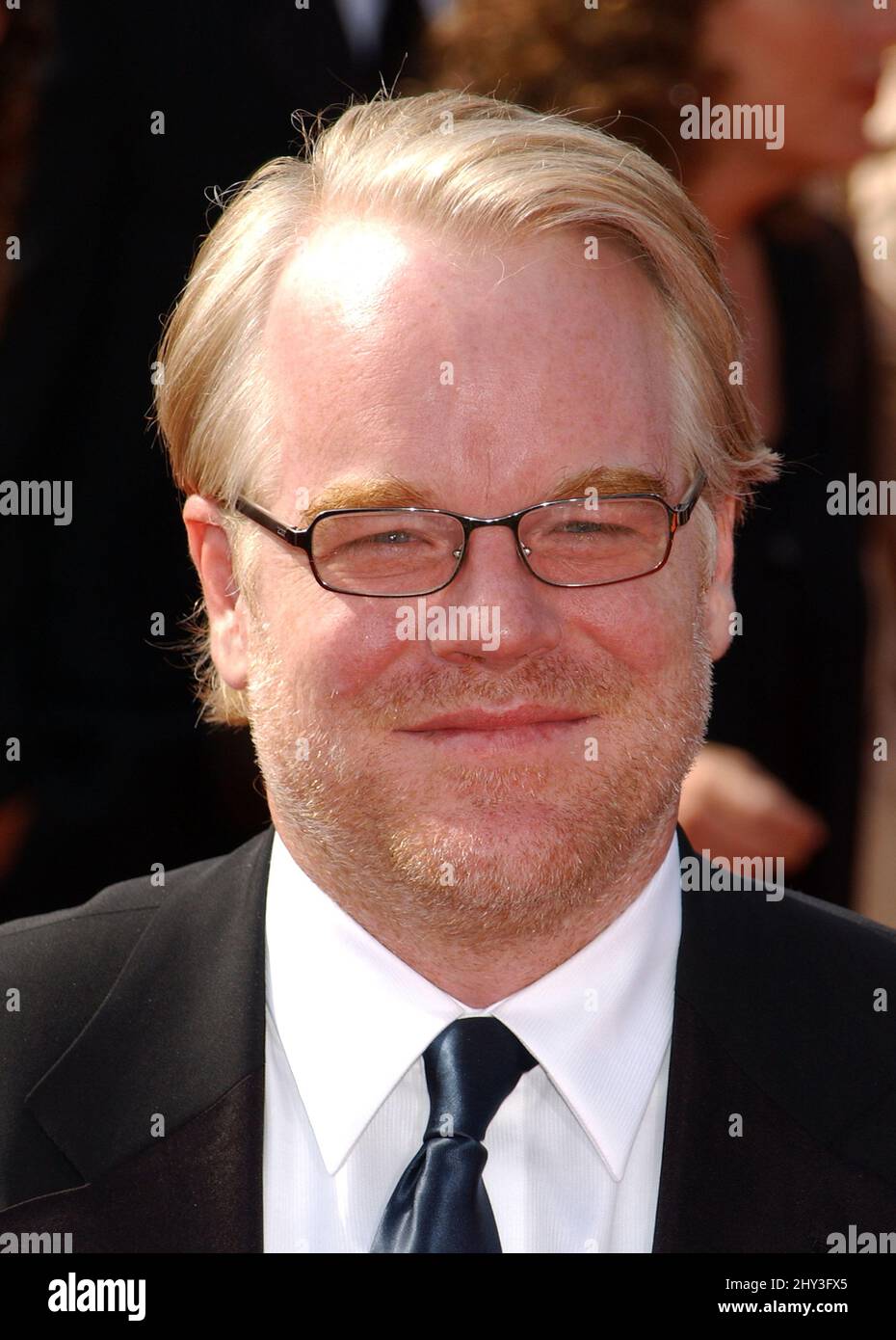 September 18, 2005 Los Angeles, Ca. Philip Seymour Hoffman THE 57th Annual Primetime EMMY Awards Held At The Shrine Auditorium Stock Photo