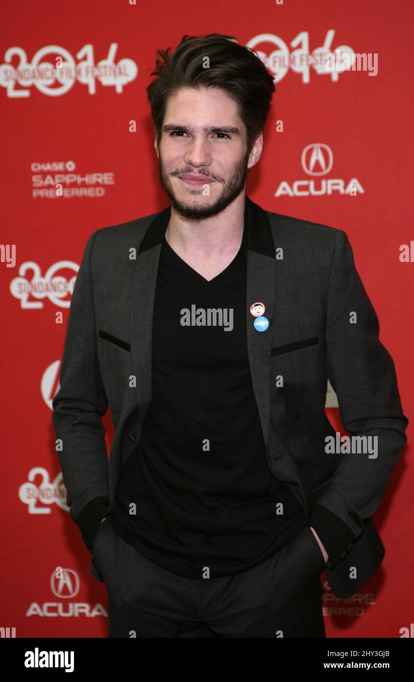 Francois Civil attending the Frank premiere at Sundance Film Festival 2014, The Eccles Theatre Stock Photo