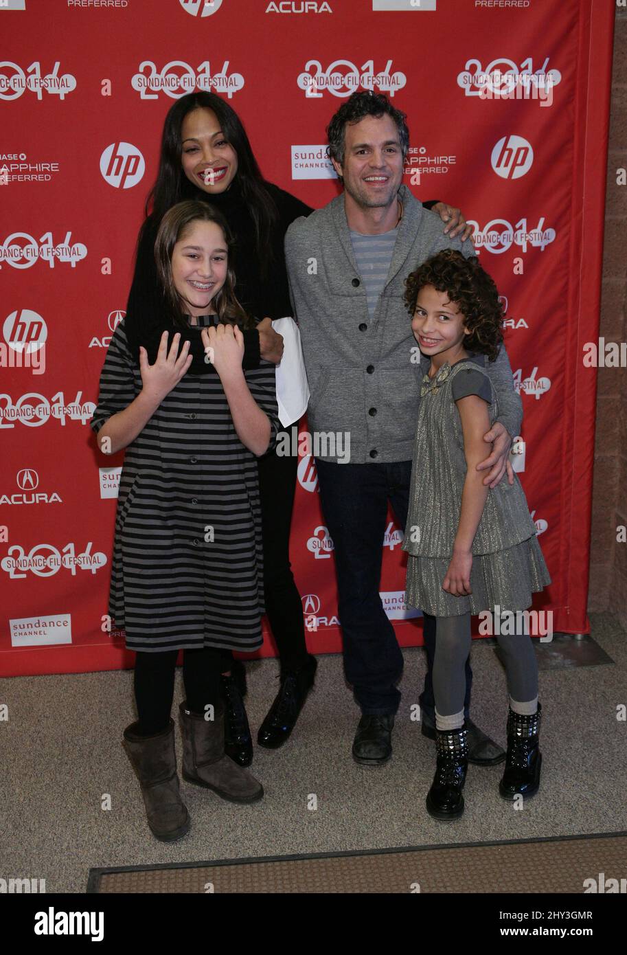 Ashley Aufderheide, Imogene Wolodarsky, Zoe Saldana, Mark Ruffalo