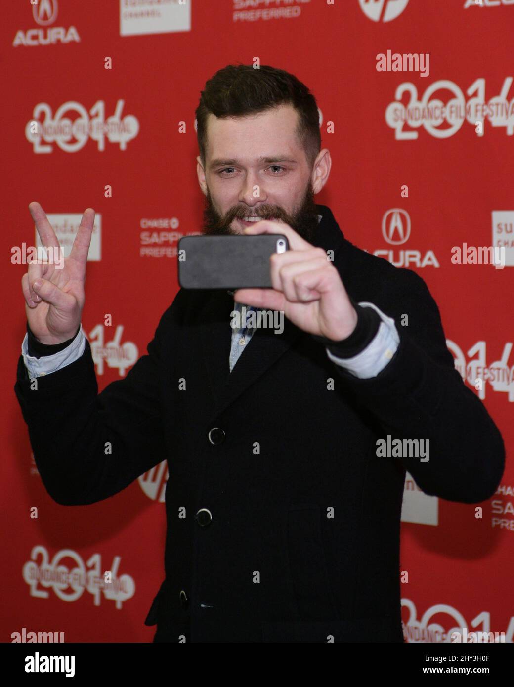 Grigori Dobrygin attending the A Most Wanted Man Premiere at the 2014 Sundance Film Festival, Eccles Theatre Stock Photo