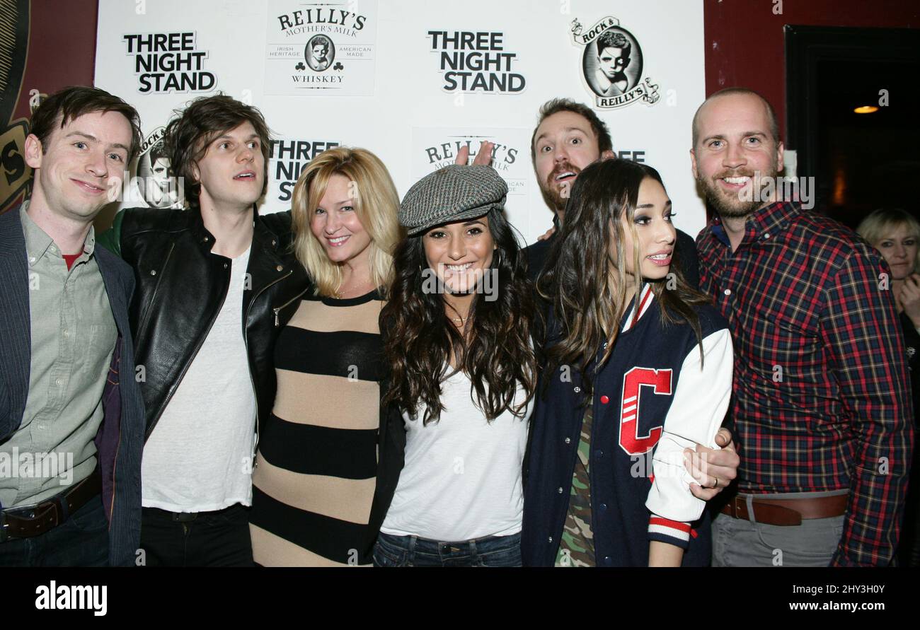Dan Beirne, Pat Kiely, Reagan Pasternak, Emmanuelle Chriqui, Sam  Huntington, Meaghan Rath, Robert Vroom attending the Three Night Stand  Official Cast and Filmmakers Cocktail Hour, Rock & Reilly's Stock Photo -  Alamy